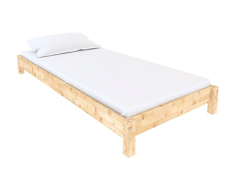 Кровать полуторная Happy - Односпальная кровать из массива сосны.