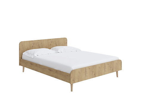 Кровать из массива Way - Компактная корпусная кровать на деревянных опорах