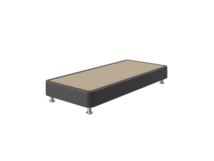 Кровать BoxSpring Home 90x200 Экокожа Черный - Кровать с простой усиленной конструкцией
