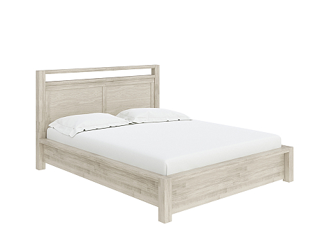 Двуспальная кровать с матрасом Fiord с подъемным механизмом - Кровать из массива с подъемным механизмом