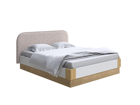 Бежевая кровать Lagom Plane Chips с подъемным механизмом - Кровать с ПМ. 
