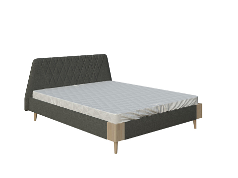 Кровать 90х200 Lagom Hill Soft - Оригинальная кровать в обивке из мебельной ткани.