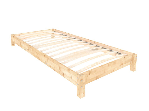 Кровать полуторная Happy - Односпальная кровать из массива сосны.