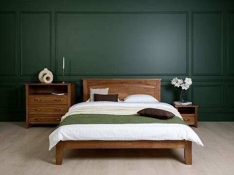 Большая двуспальная кровать Marselle-тахта - Деревянная кровать со встроенным основанием