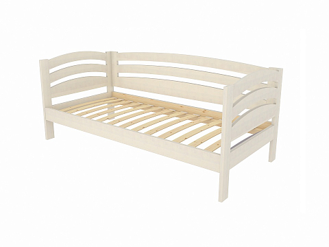Кровать из дерева Веста софа-R - Детская кровать из массива с боковыми спинками.